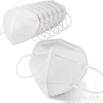 Masque pliable non tissé jetable KN95 à usage domestique